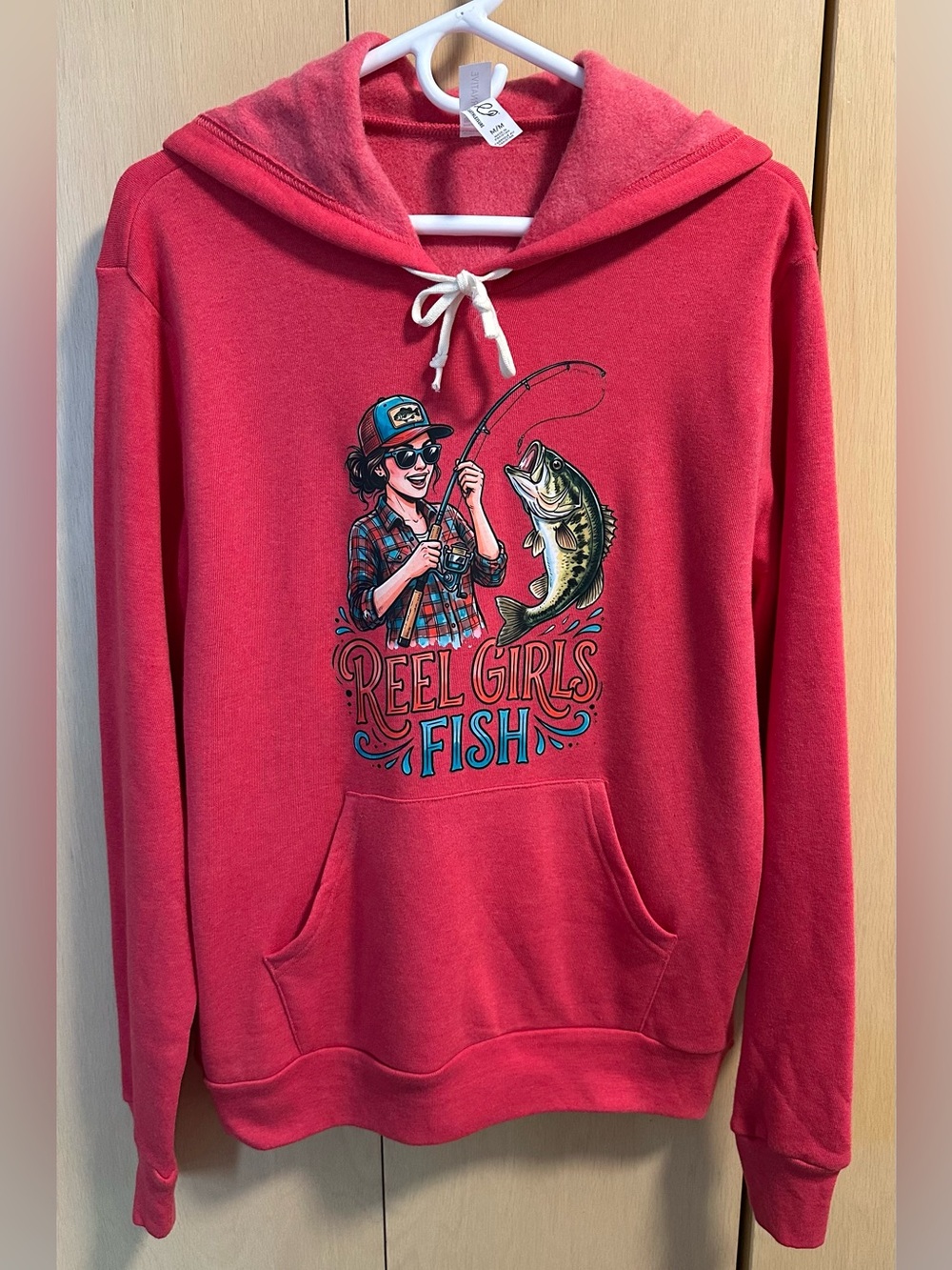 Reel Girls Fish Graphic Pullover Hoodie - NIP